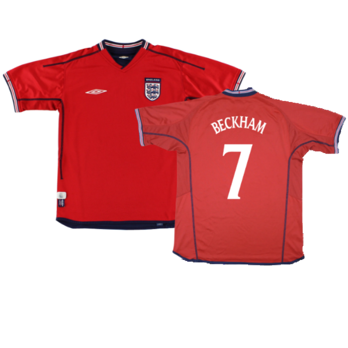 England 2002-04 Away Shirt (Very Good) (Beckham 7)