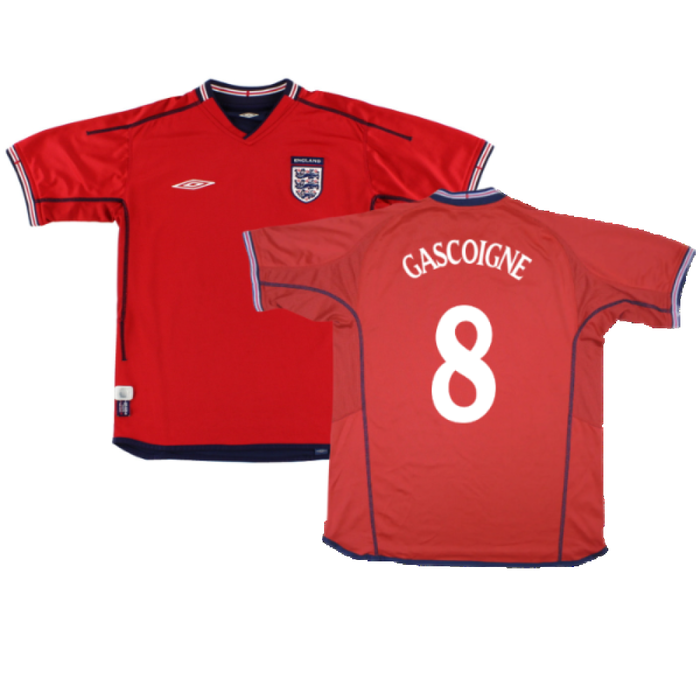 England 2002-04 Away Shirt (XL) (Very Good) (Gascoigne 8)