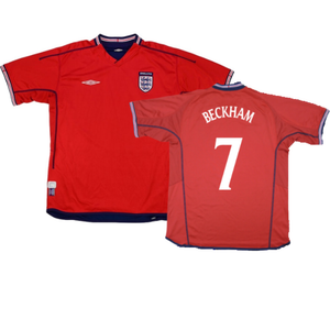 England 2002-04 Away Shirt (XXL) (Excellent) (Beckham 7)_0