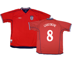 England 2002-04 Away Shirt (XXL) (Excellent) (Gascoigne 8)_0