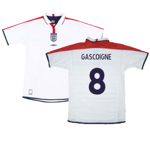 England 2003-05 Home Shirt (L) (Good) (GASCOIGNE 8)_0