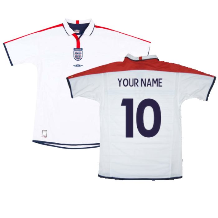 England 2003-05 Home Shirt (L) (Good) (Your Name)