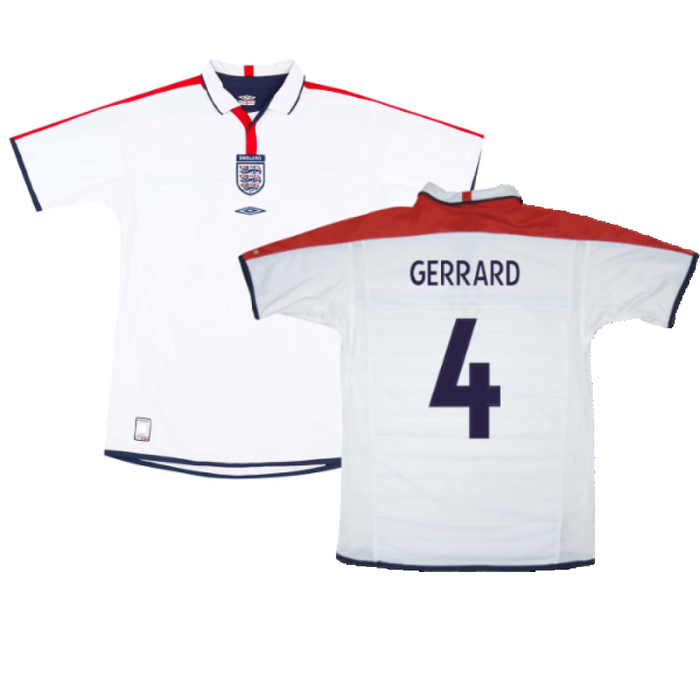 England 2003-05 Home Shirt (L) (Very Good) (GERRARD 4)