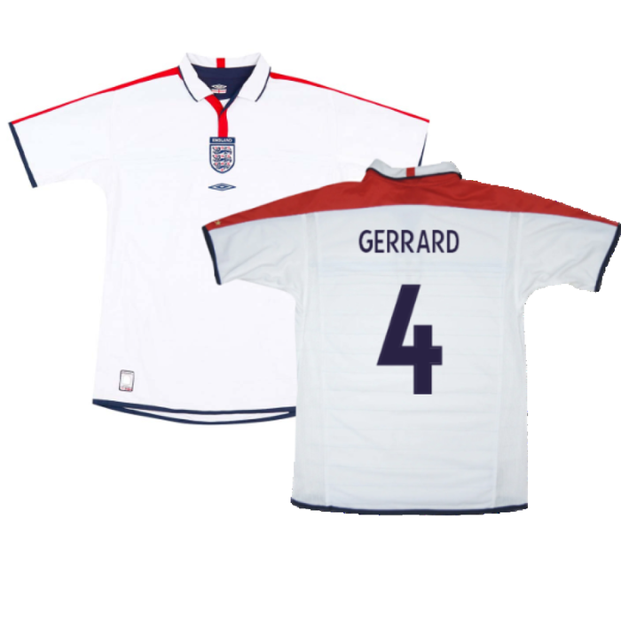 England 2003-05 Home Shirt (L) (Very Good) (GERRARD 4)