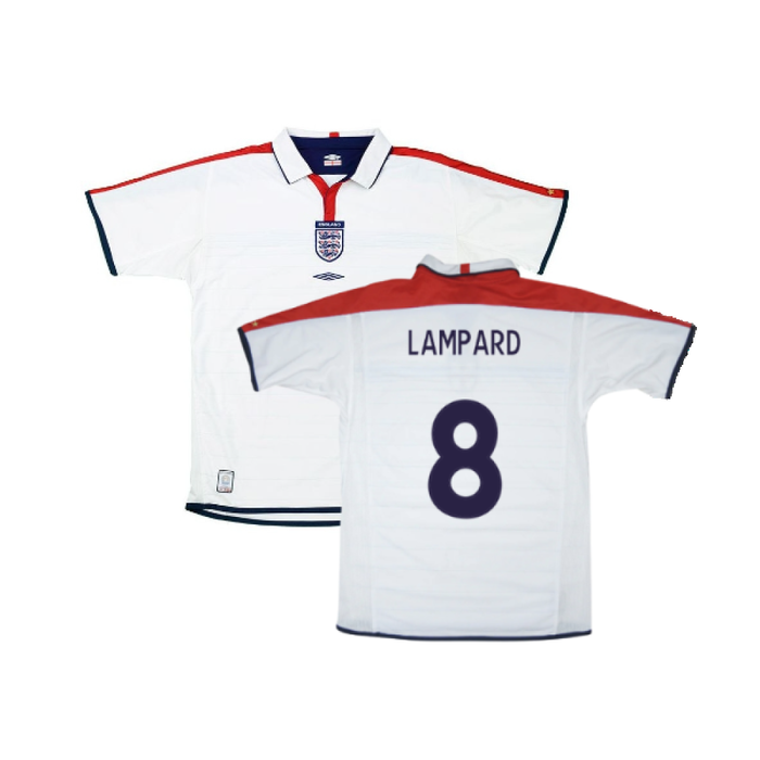 England 2003-05 Home Shirt (L) (Very Good) (LAMPARD 8)