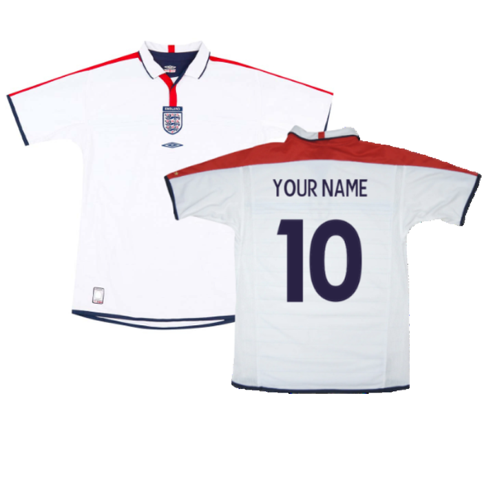 England 2003-05 Home Shirt (L) (Very Good) (Your Name)