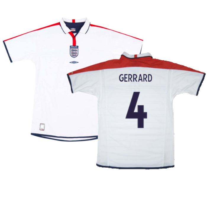 England 2003-05 Home Shirt (XL) (Excellent) (GERRARD 4)