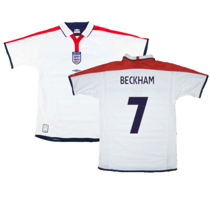 England 2003-05 Home Shirt (XXL) (Excellent) (BECKHAM 7)