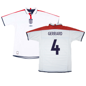 England 2003-05 Home Shirt (XXL) (Excellent) (GERRARD 4)_0