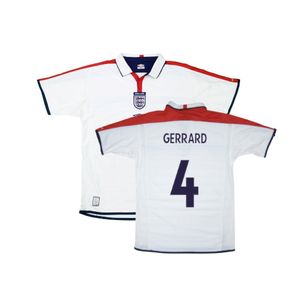 England 2004-05 Home Shirt (XL) (Very Good) (GERRARD 4)_0