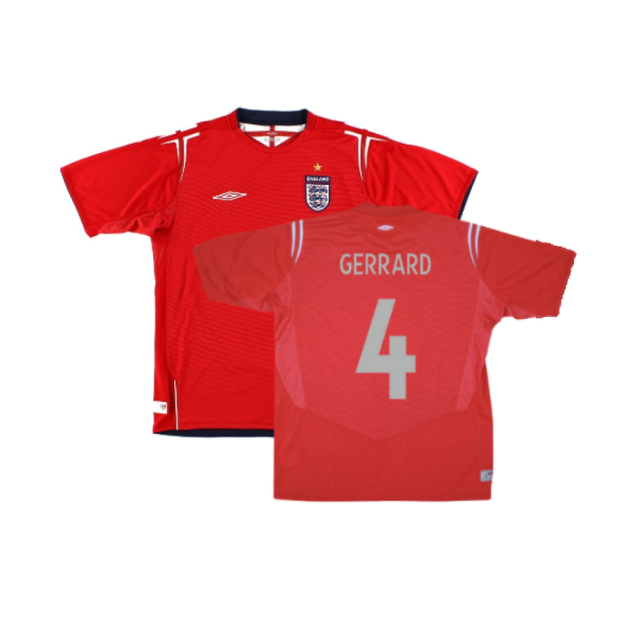 England 2004-06 Away Shirt (Excellent) (GERRARD 4)