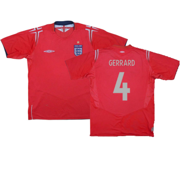 England 2004-06 Away Shirt (S) (Excellent) (GERRARD 4)