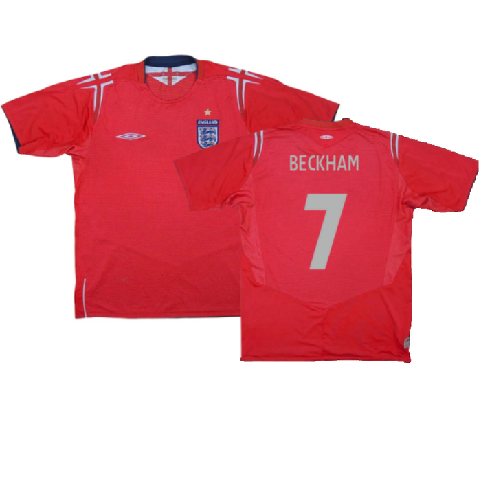 England 2004-06 Away Shirt (Very Good) (BECKHAM 7)