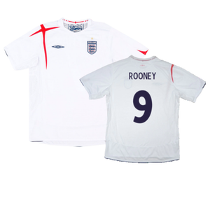 England 2005-07 Home Shirt (L) (Very Good) (ROONEY 9)_0