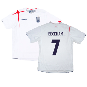 England 2005-07 Home Shirt (M) (Excellent) (BECKHAM 7)_0