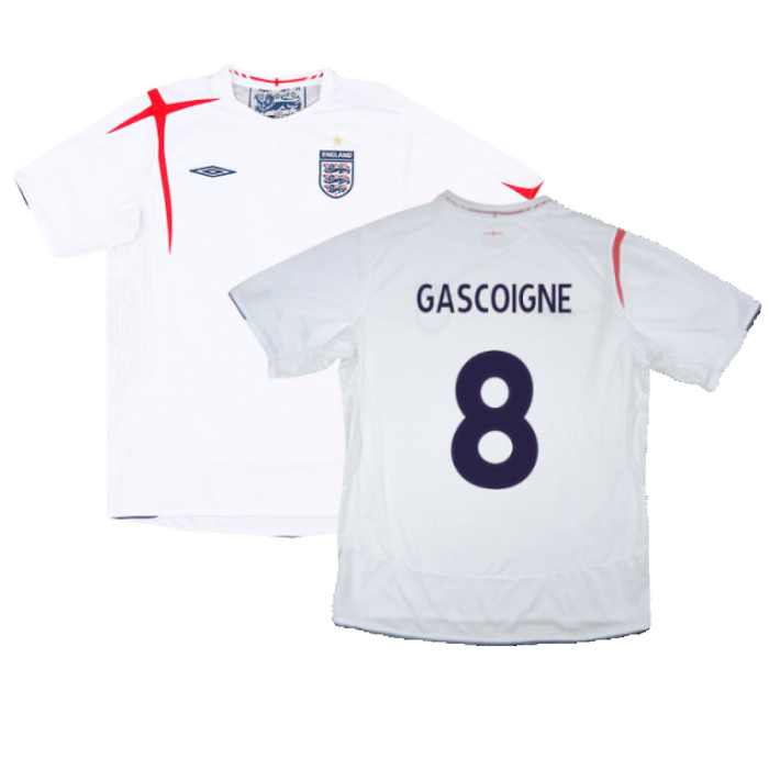 England 2005-07 Home Shirt (M) (Excellent) (GASCOIGNE 8)