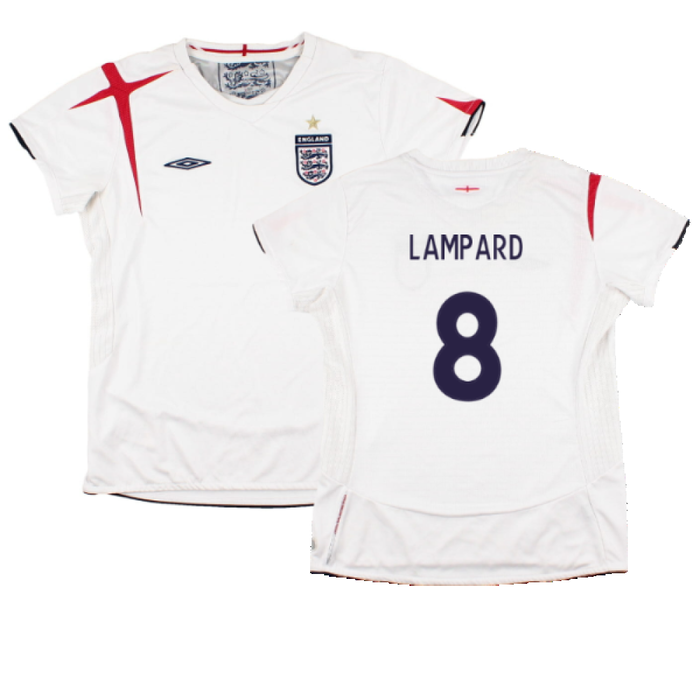 England 2005-07 Home Shirt (Womens 12) (Good) (LAMPARD 8)