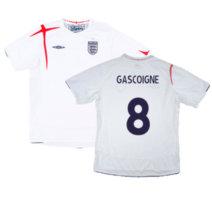 England 2005-07 Home Shirt (XL) (Excellent) (GASCOIGNE 8)_0