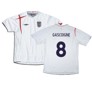 England 2005-2007 Football Shirt (YXL) (Fair) (GASCOIGNE 8)_0