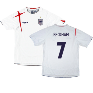 England 2005-2007 Home Shirt (M) (Excellent) (Excellent) (BECKHAM 7)_0