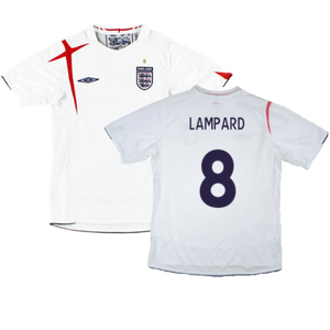 England 2005-2007 Home Shirt (M) (Excellent) (Excellent) (LAMPARD 8)_0