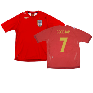 England 2006-08 Away Shirt (Very Good) (BECKHAM 7)_0