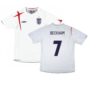 England 2006-08 Home Shirt (L) (Good) (BECKHAM 7)_0