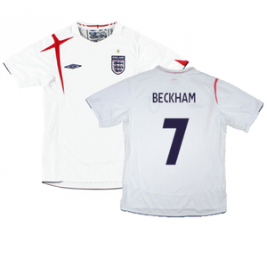 England 2006-08 Home Shirt (XL) (Excellent) (BECKHAM 7)_0