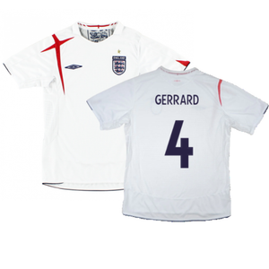 England 2006-08 Home Shirt (XL) (Excellent) (GERRARD 4)_0