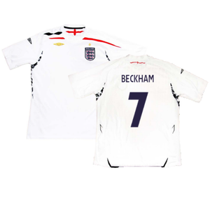 England 2007-09 Home Shirt (2XL) (Excellent) (BECKHAM 7)_0