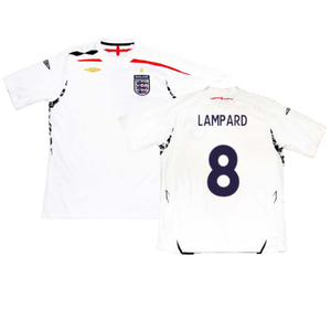 England 2007-09 Home Shirt (Excellent) (LAMPARD 8)_0