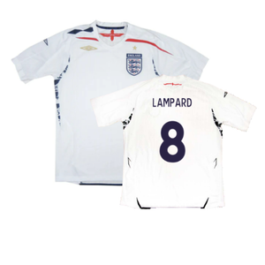 England 2007-09 Home Shirt (XL) (Fair) (LAMPARD 8)_0