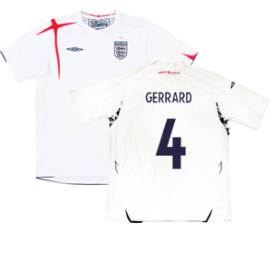 England 2007-09 Home Shirt (XLB) (Fair) (GERRARD 4)_0