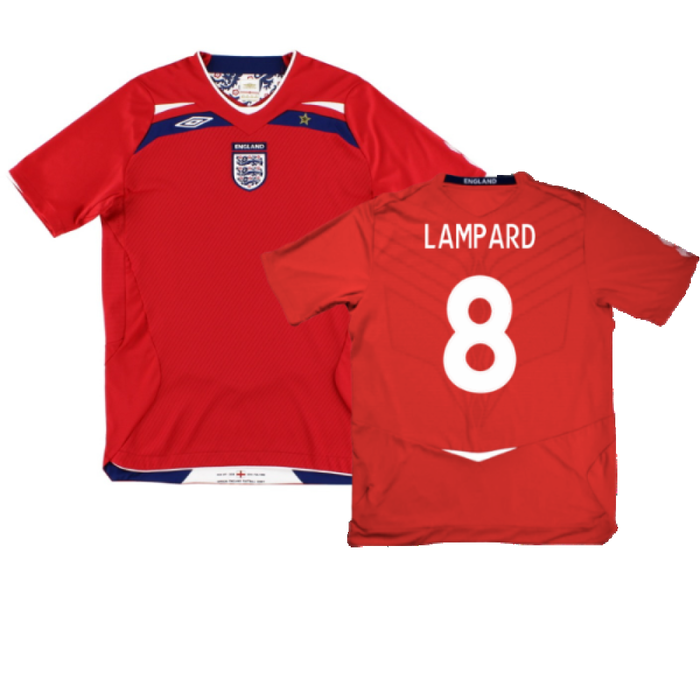 England 2008-10 Away Shirt (Excellent) (LAMPARD 8)