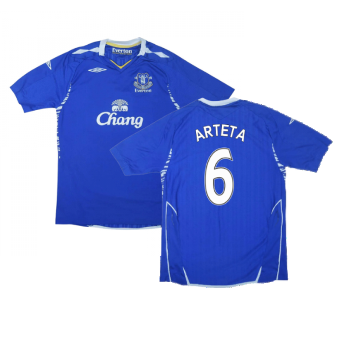 Everton 2007-08 Home Shirt ((Excellent) S) (Arteta 6)