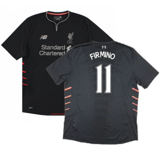 Liverpool 2016-17 Away Shirt ((Excellent) XXL) (Firmino 11)_0