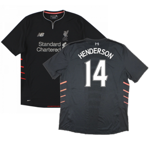 Liverpool 2016-17 Away Shirt ((Excellent) XXL) (Henderson 14)_0