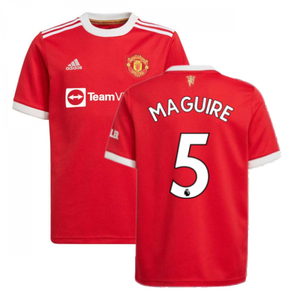 Man Utd 2021-2022 Home Shirt (Kids) (MAGUIRE 5)_0