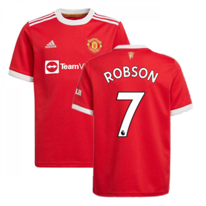 Man Utd 2021-2022 Home Shirt (Kids) (ROBSON 7)_0