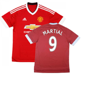 Manchester United 2015-16 Home Shirt ((Excellent) M) (Martial 9)_0