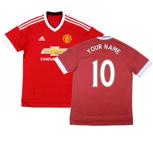 Manchester United 2015-16 Home Shirt ((Excellent) XXL) (Your Name)_0