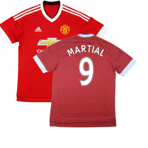 Manchester United 2015-16 Home Shirt ((Good) S) (Martial 9)_0