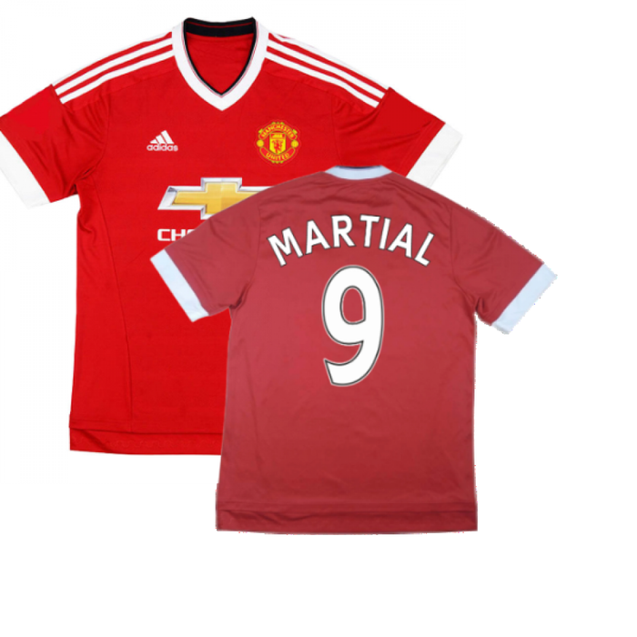 Manchester United 2015-16 Home Shirt ((Good) XS) (Martial 9)