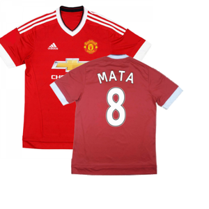 Manchester United 2015-16 Home Shirt ((Good) XS) (Mata 8)_0