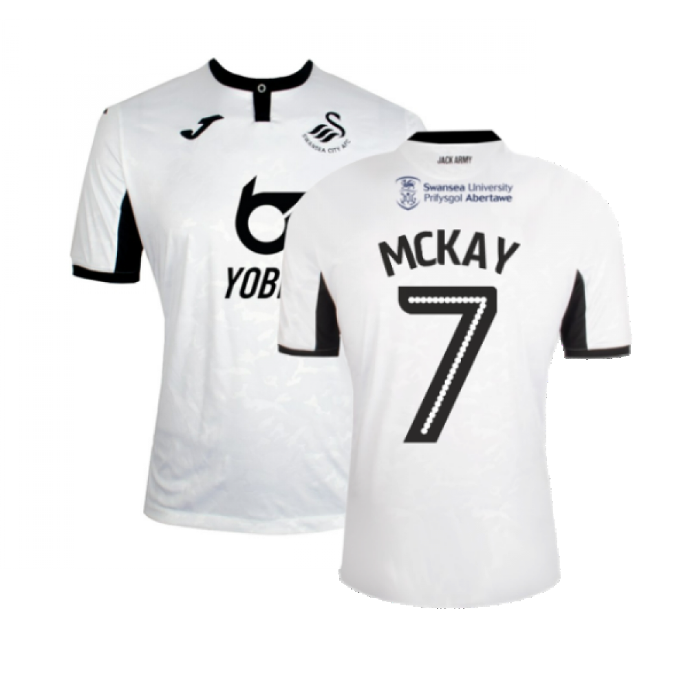 Swansea City 2019-20 Home Shirt ((Good) M) (McKay 7)_0