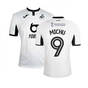 Swansea City 2019-20 Home Shirt ((Good) M) (Michu 9)_0