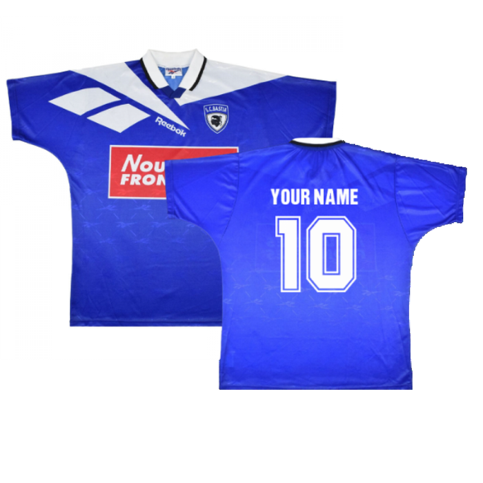 Bastia 1996-97 Home Shirt ((Excellent) M) (Your Name)