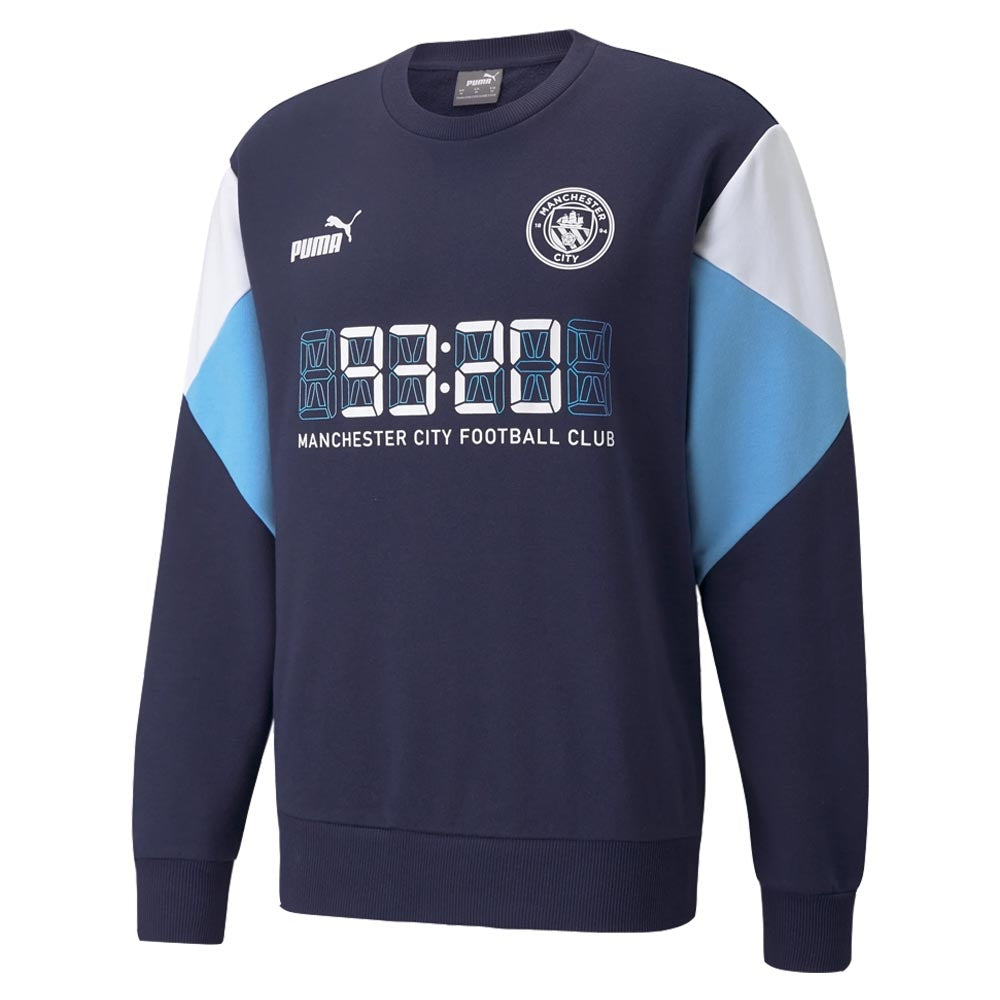 2021 2022 Man City FtblCulture Crew Sweat Navy