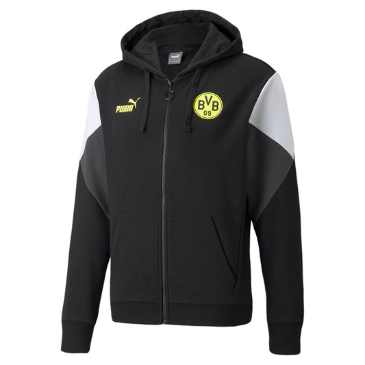 2021-2022 Borussia Dortmund FtblCulture FZ Hoody (Black)_0