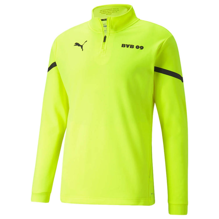 2021-2022 Borussia Dortmund Pre Match Half Zip Top (Yellow)